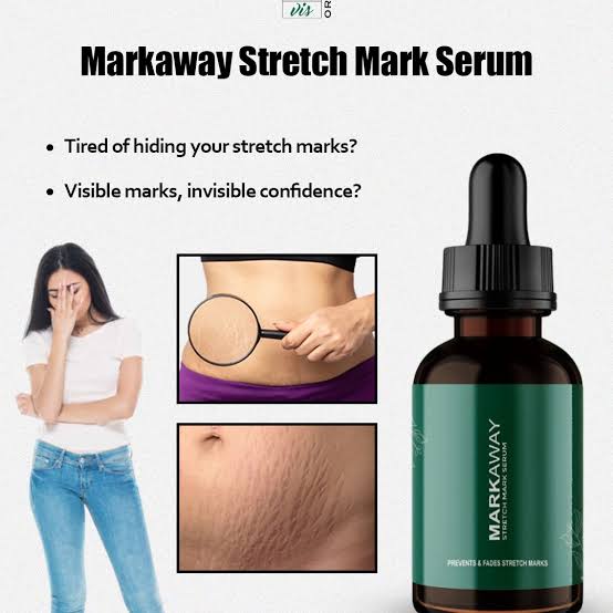 MARKAWAY Stretch Mark Repair Serum | Herbal Skin Repair Formula (Pack of 2)